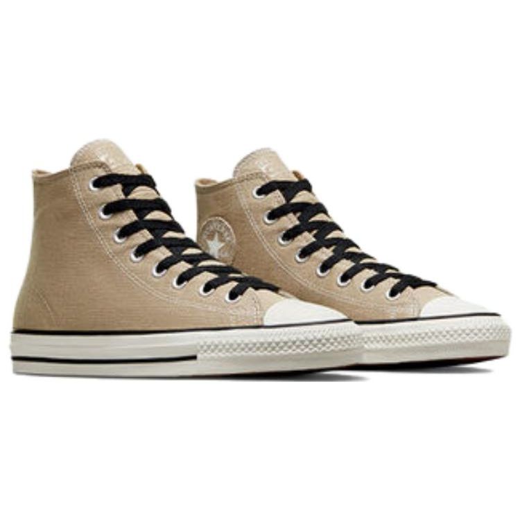 Converse Chuck Taylor All Star Pro Comfortable Versatile High-Top Canvas Shoes Unisex Sneakers Khaki A04607C