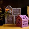 Handmade House Shape Charm Keychain Molds Stylish Sturdy Silicone Set Accessory for Craft Enthusiasts Daily Use