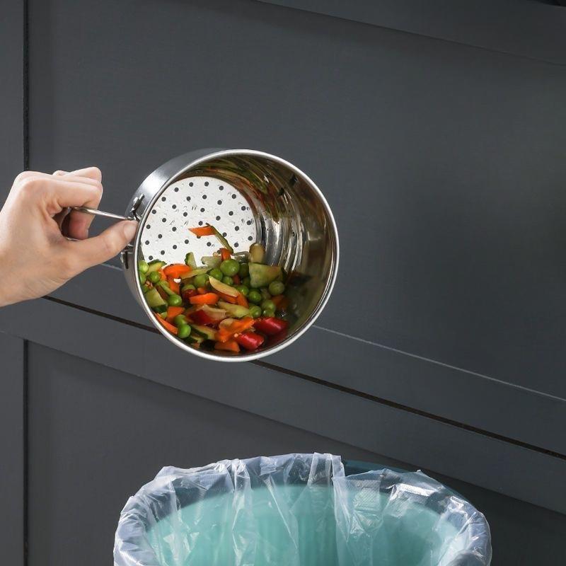 Kitchen Sink, Stainless Steel Draining Basket, Sink, Vegetable and Fruit Basket, Storage Chopstick and Spoon Basket, Can Be Hung