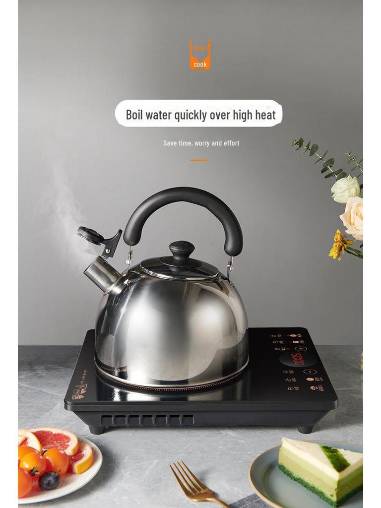 Supor Multifunctional Induction Cooker with One-Button Control, Timed Cooking, Waterproof Black Crystal Panel (Model C22-IH9E32S)