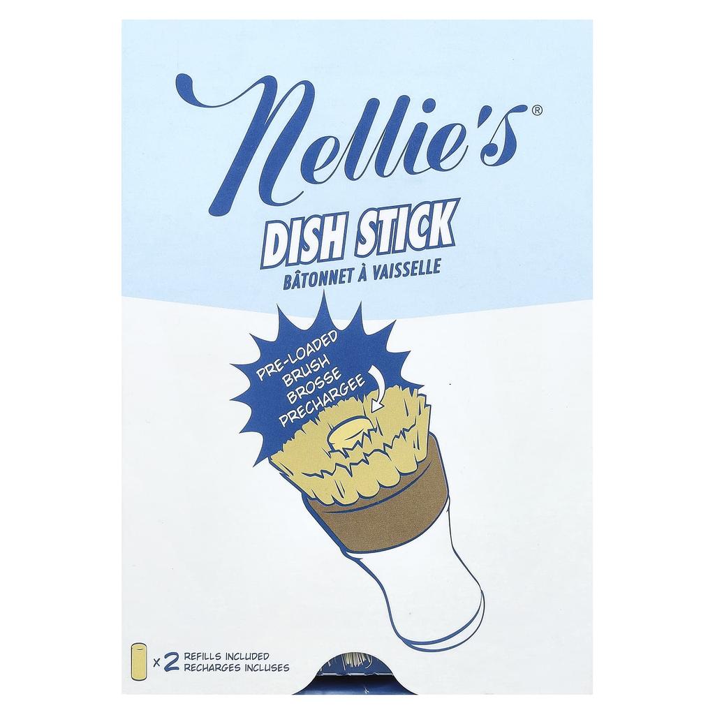 Nellie'S Dish Sticks, 1 Stick, 2 Refills