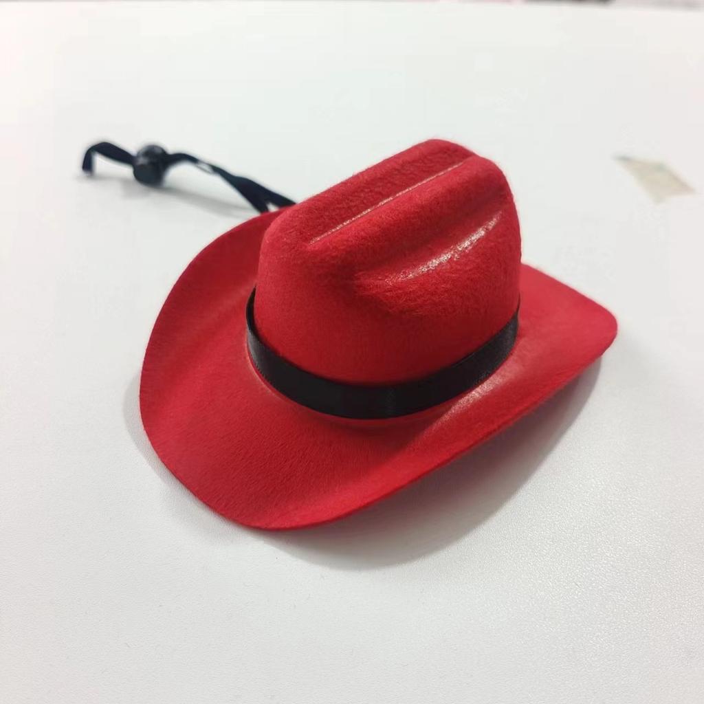 Pet Cowboy Costume Cosplay Cap Halloween Costumes for Dogs Cat Pet Party Decoration Mini Cowboy Hat