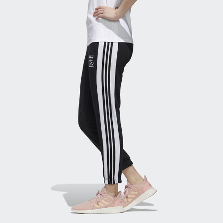 Adidas Neo Three-Stripe Casual Joggers Women Bottoms Black GJ5332
