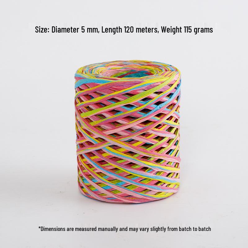 Natural Raffia Ribbon Fresh Flower Bouquet DIY Gift Decorations and Packaging Materials