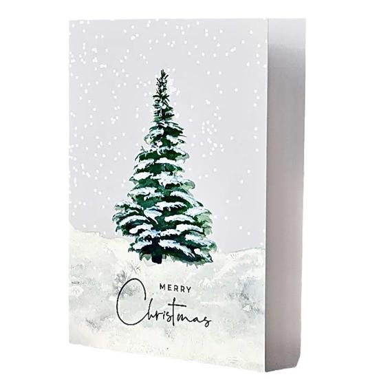 1/20Pcs Christmas Cards with Envelopes Watercolor Design Merry Christmas Greeting Cards Holiday