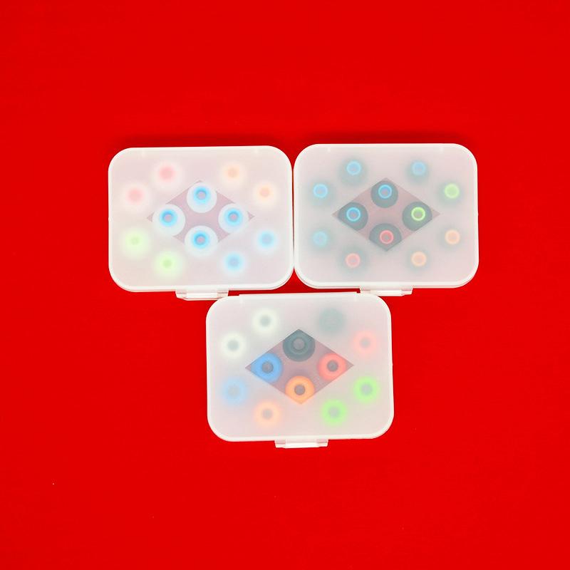 Eartips Plastic Box Earplugs Packing Box Earphone Tips Memory Foam Case Earphone Accessories Organizer Box Storage Bag