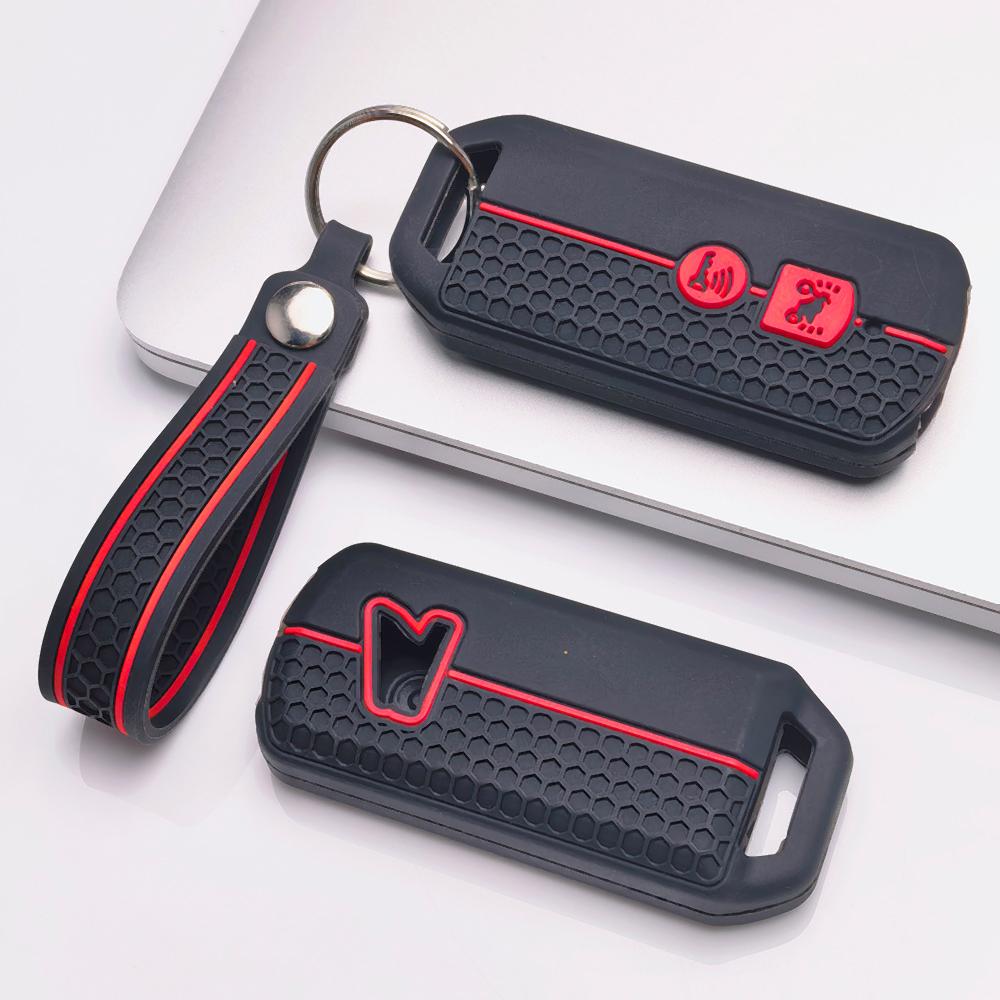 Key Fob Cover for Honda 150 PCX 125 Switch with Keychain Anti-Scratch Guard Shockproof Protection Soft Grip Texture Responsive Button Touch