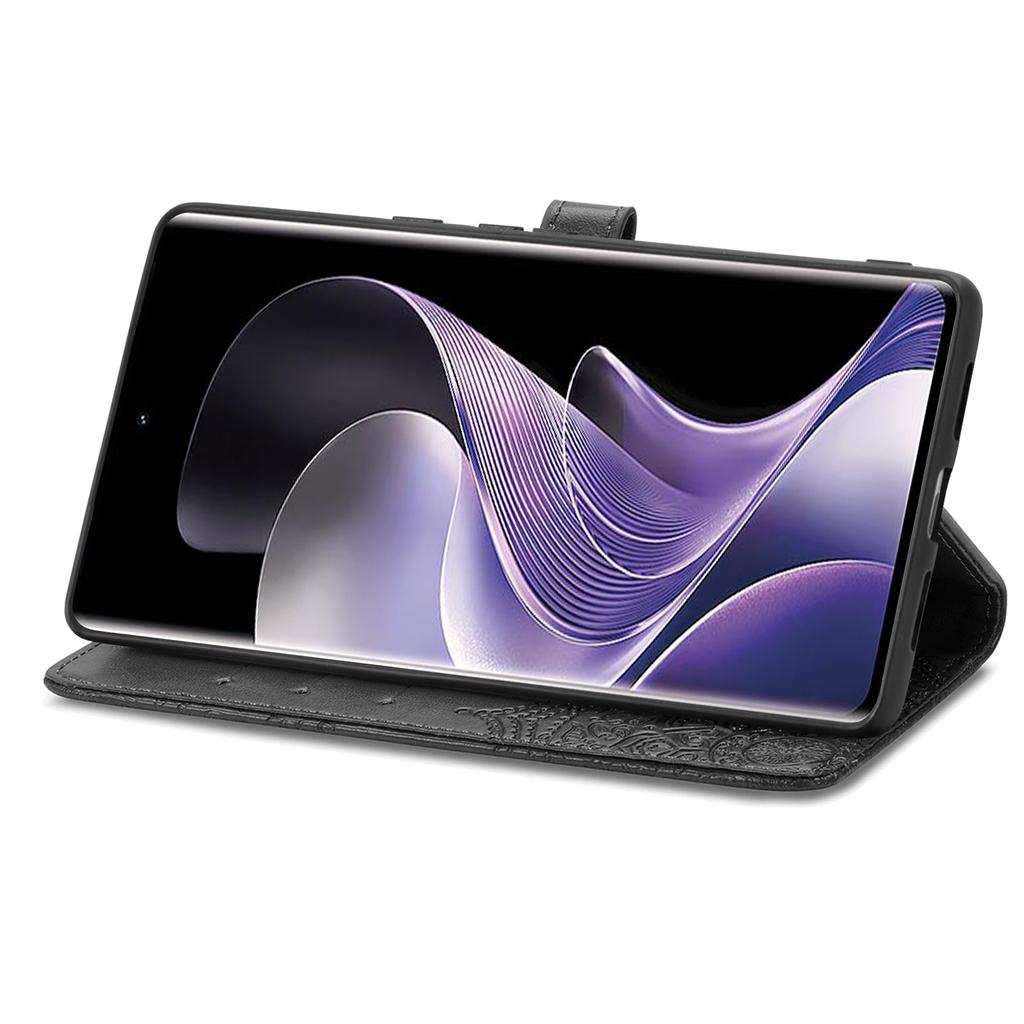 Pro vivo V40 5G Pouzdro Mandala Reliéfní Design Kožená Peněženka Kryt na Telefon