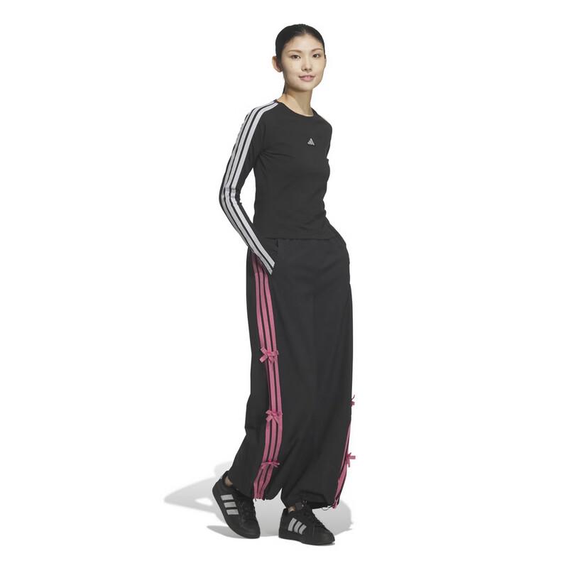 Adidas Women's Sport Style 3-Stripes Long Sleeve Tee