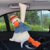 Duck Style Hanging Car Tissue Holder  Travel Vehicle Daily Convenience Supplies