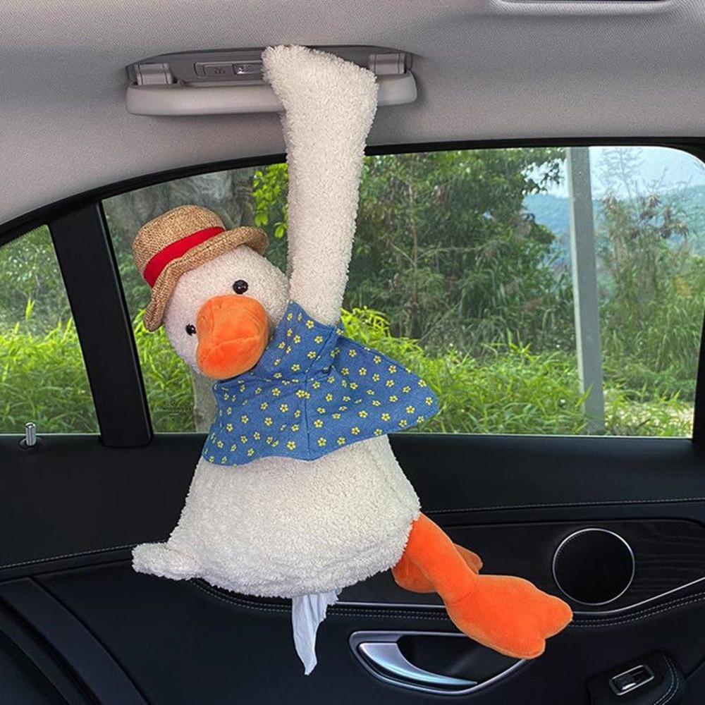 Duck Style Hanging Car Tissue Holder Travel Vehicle Daily Convenience Supplies