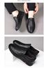 Summer New Breathable Hallow Leather Shoes for Men Solid Color Fashion Casual Driving Shoes Male Low Top Flat Shoes Man