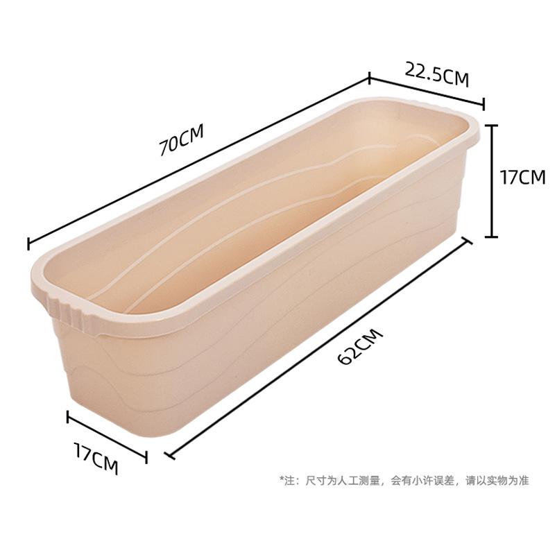 Large Size 62CM Rectangular Mop Bucket with Adhesive Cotton Flat Pad and Mop Cloth