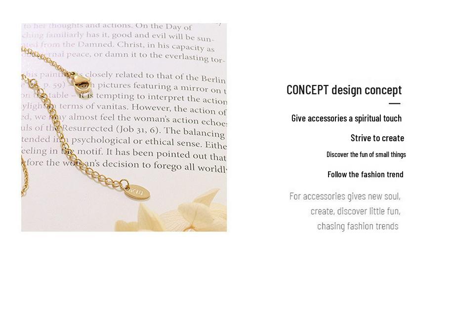 European-American Star Moon Pendant Necklace with Real Gold Electroplating – Simple Style Clavicle Chain Accessory