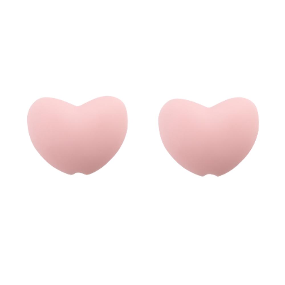 Kovict 21pcs Silicone Beads Heart Shape Charm For Jewelry Making Necklace Bracelets Accessories