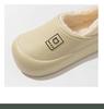 2025 Herbst/Winter Damen Wasserdichte Rutschfeste Indoor/Outdoor Dicke Warme Baumwollpantoffeln mit Fersenüberzug