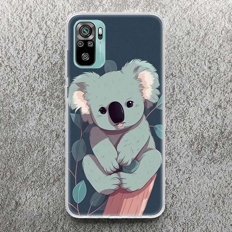 Koala Kawaii Cute Animal Print Soft Case for Xiaomi Redmi Note 14 13 12S 11S Phone Shell 10 Pro Plus 11E 11T 12 11 10S 5G Cover