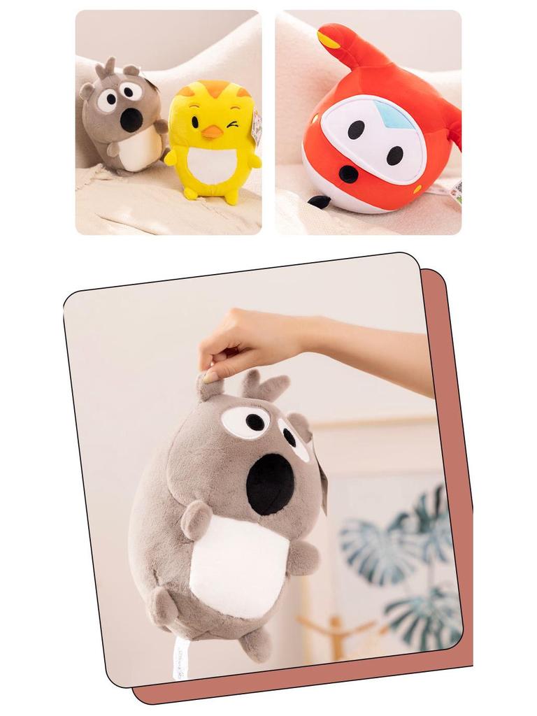 Cute Chicken & Bear Plush Toy - Pleasant Goat Edition