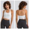Hanging Neck Sling Sports Vest Women Slim fit With Chest Pad Outdoor Fitness Bra Running Top Yoga Underwear High Elastic