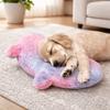 Plush Cat Glowing Pillow Moon Star Dog Sleep Mat Cartoon U-Shaped Pet Pillow  Indoor