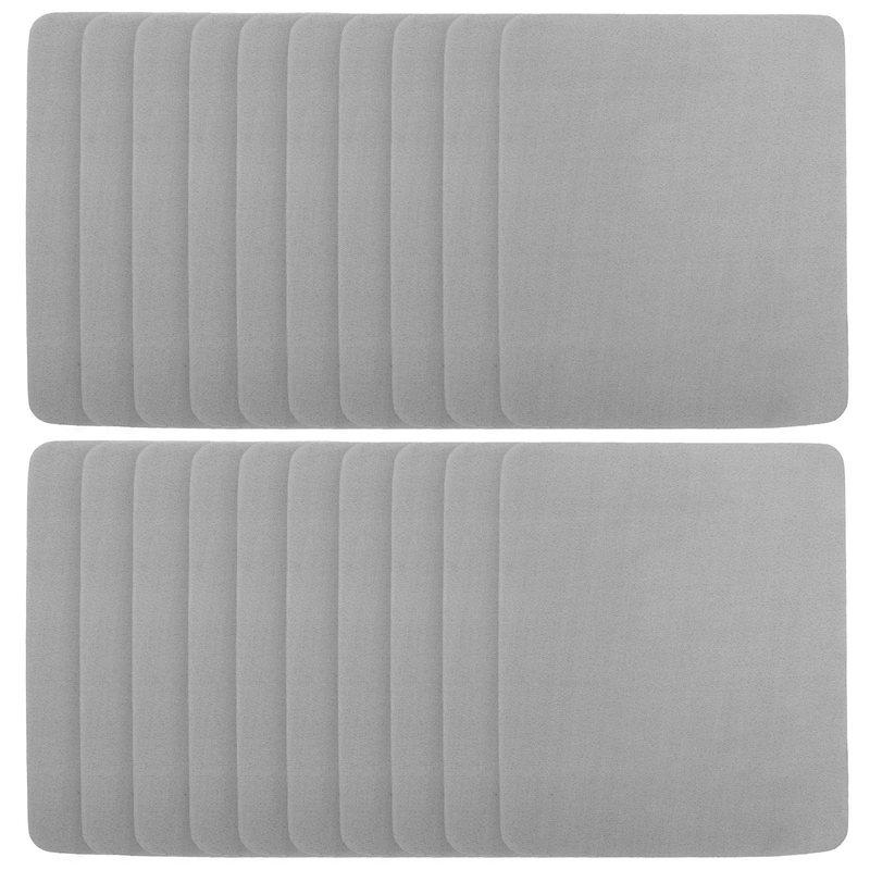 20Pcs Suede Cleaning Cloth Glasses Jewelry Screen Lens Wipes Soft Non-Fading Eyeglass Cleaner Cloths for Glasses Jewelry Screens