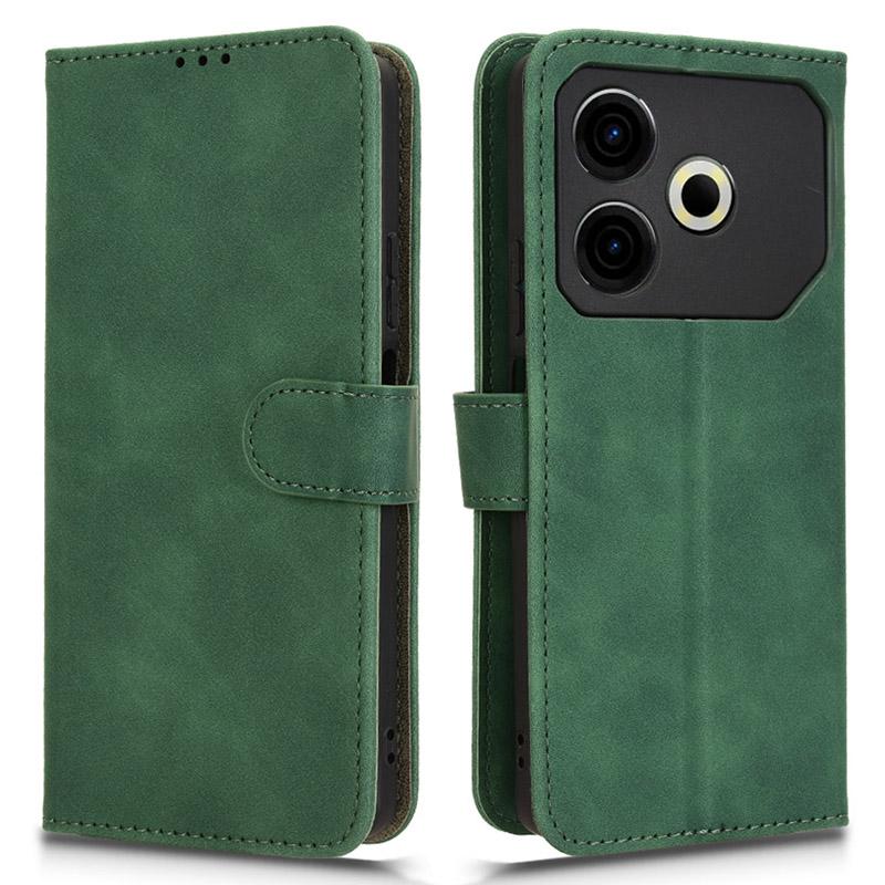 For TECNO Pova 6 Neo Case Skin-Touch Leather Wallet Stand Anti-Drop Phone Cover