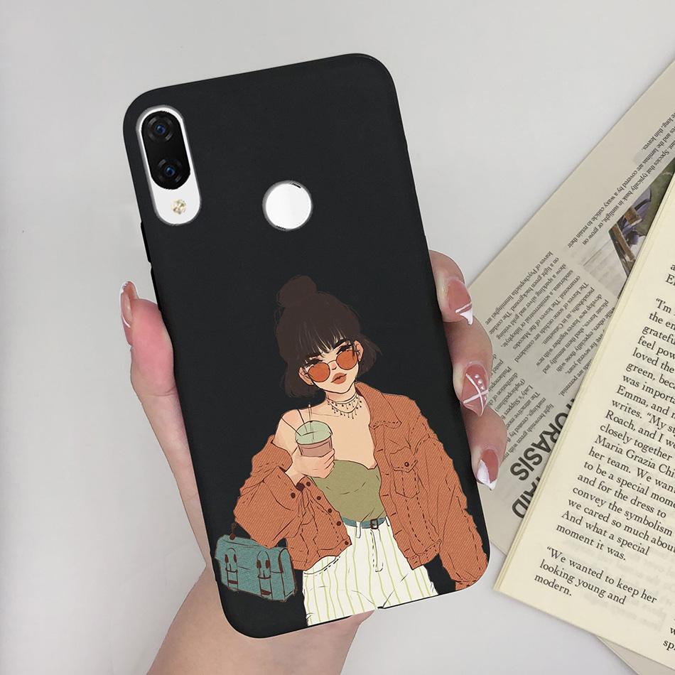 For Huawei Nova 3i Nova4 Case Shockproof Matte Cute Cartoon Soft Silicone Phone Back Cover For Huawei P Smart Plus Nova 3i Coque