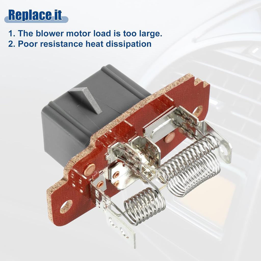 ACROPIX HVAC Blower Motor Resistor Heater Fit for Ford for Ranger for Ford Explorer 1995-2001 NO.4L5Z19A706AA - Pack of 1 Silver Tone