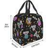 Cute Space Koalas Lunch Bag Portable Insulated Lunch Box for Women Kids Cooler Tote Bag with Front Pocket for Work Picnic Trave