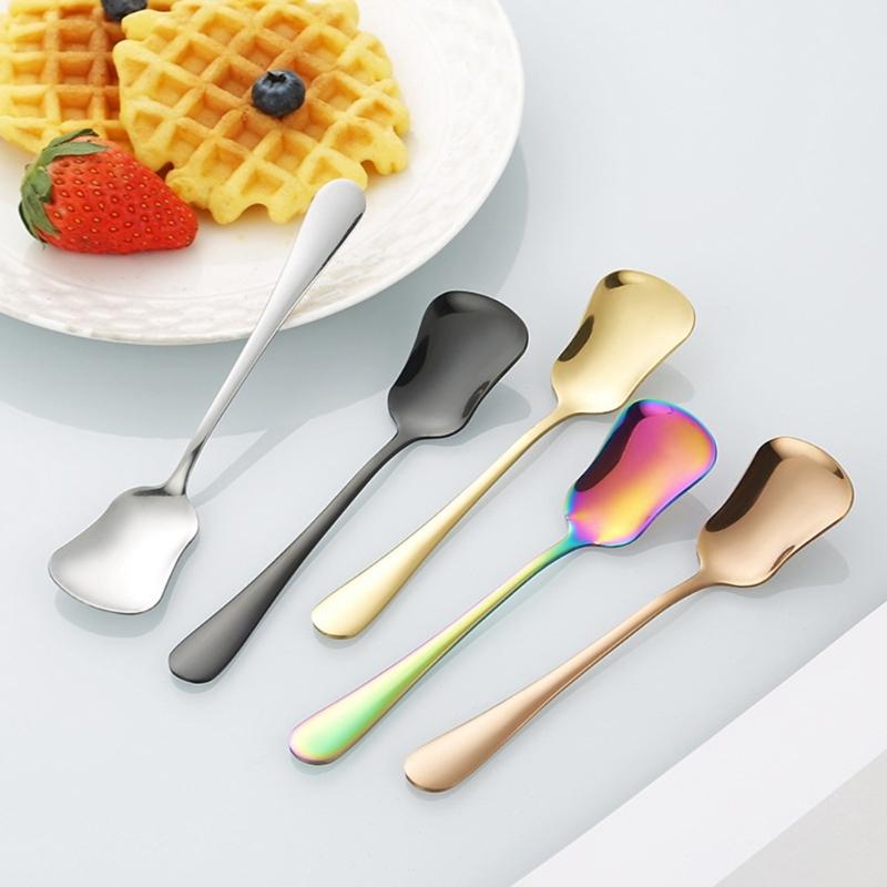 Gourd Shape Head Stainless Steel Small Shovel Spoon For Serving Ice Cream Yogurts And Other Sweet Dessert Treats