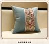 Summer Cotton Sofa Pillowslip Peony Flower Embroidery Living Room Pillowcase Soft Washable Wear-resistant Lumbar Support Cover