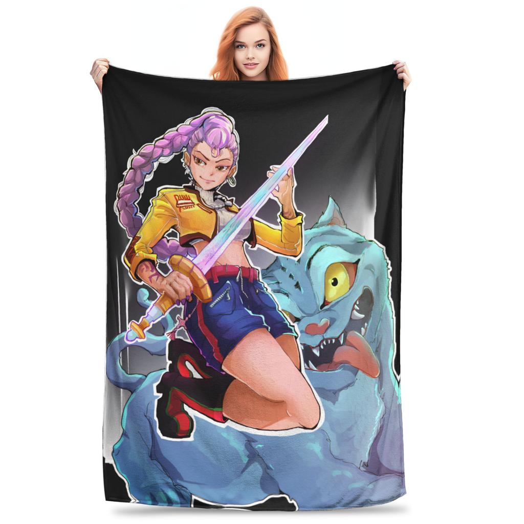 Saja Boys Huntrix Blanket Kpop Demon Hunters Flannel Awesome Warm Throw Blanket for Bedding Lounge  Winter