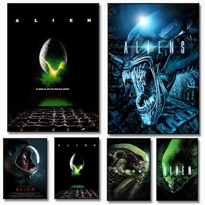Film Horror Fantascienza Classico Alien Poster Pittura su Tela Stampa HD Arte Murale Moderna Immagine Decorazione Soggiorno Camera da Letto Regalo