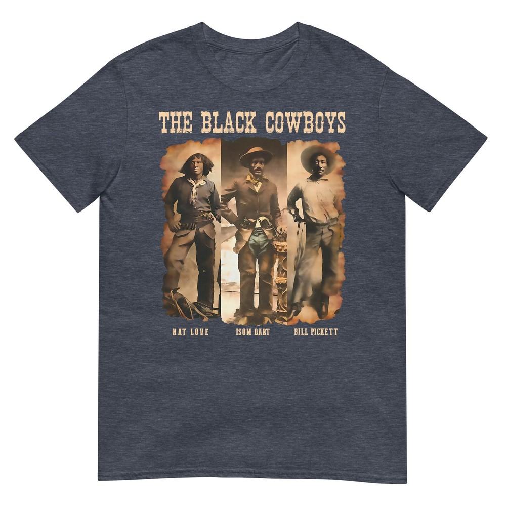 Black Cowboy Western Rodeo Melanin Black History Texas Unisex Tshirt