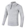 T-shirt Sportiva da Uomo con Mezza Zip, Collo Alto, Girocollo, Manica Lunga, Asciugatura Rapida, Nuova, Casual, per Esterno, Primavera e Autunno
