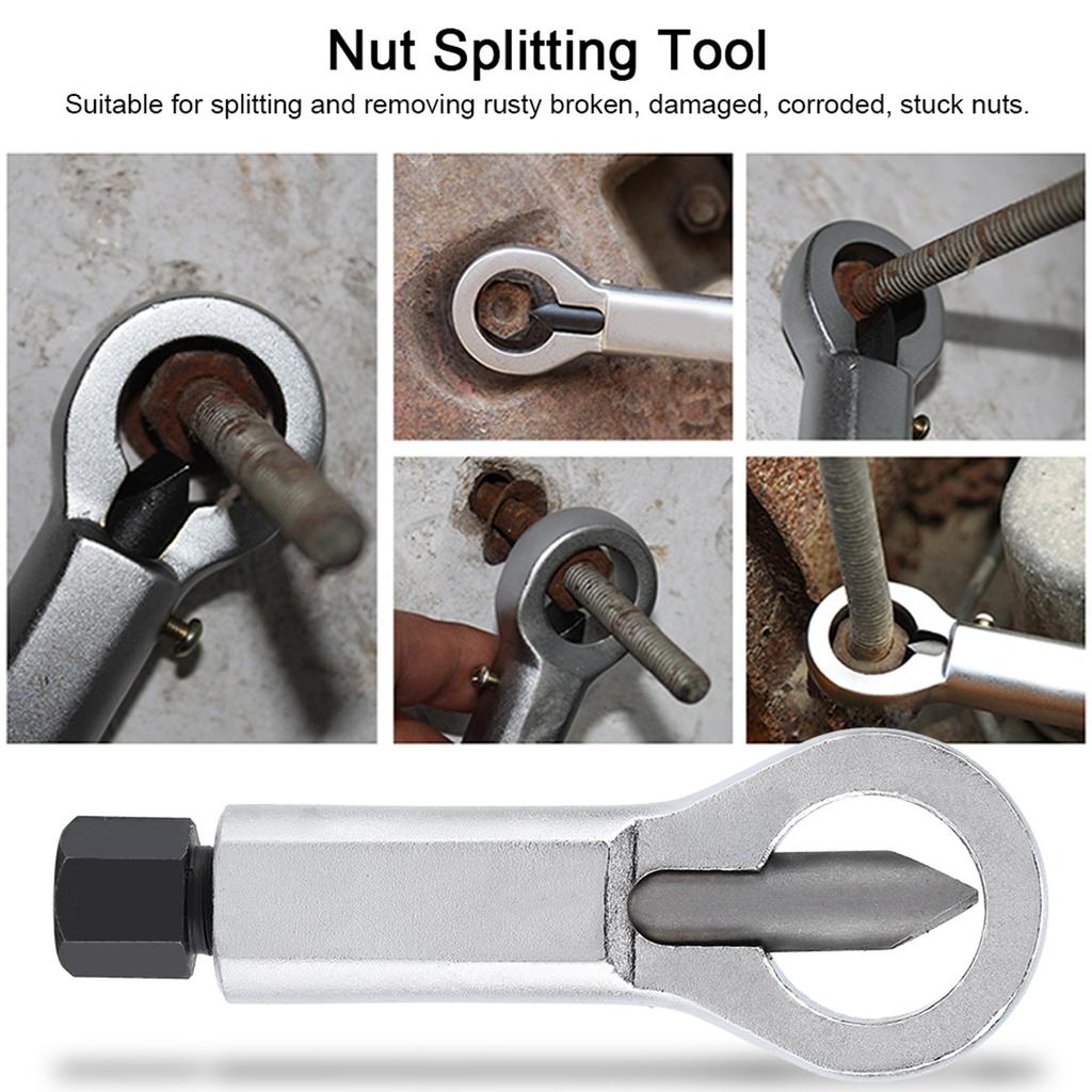 Rusted Broken Damaged Corroded Stuck Nut Removing Splitting Tool 4Sizes Remover Splitter