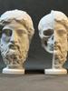 Vintage Roman Art Plaster Sculpture Bookshelf Decoration Bookend Sketch Character Sculpture Crafts Gift Wine Cabinet Ornaments
