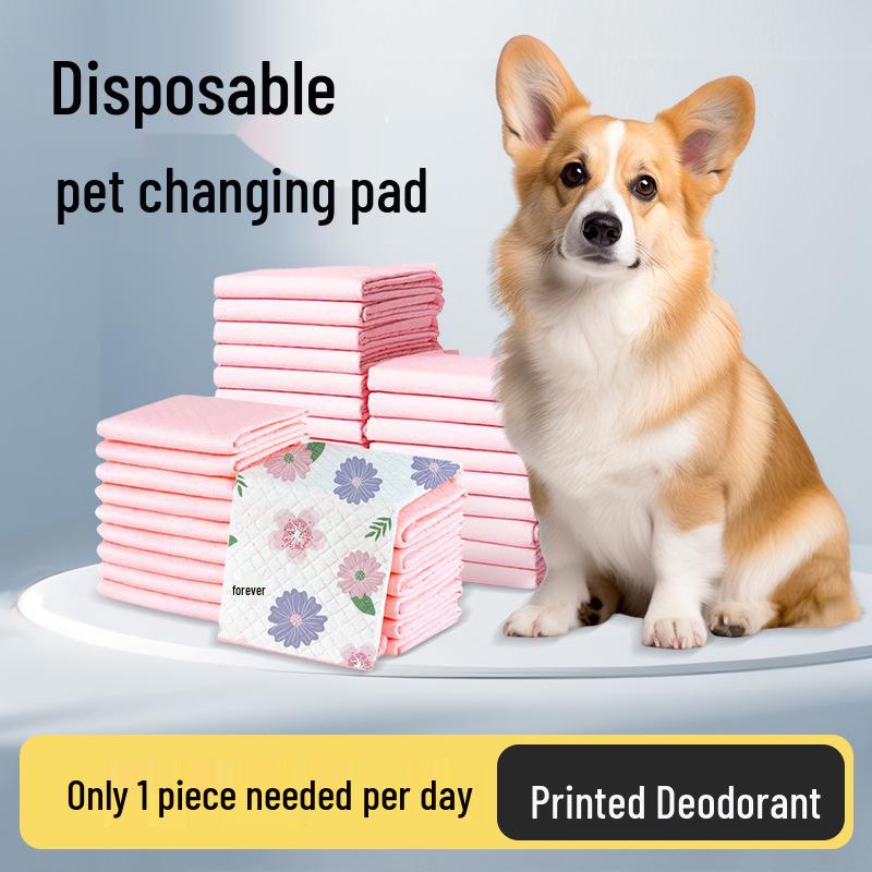 Thick Disposable Pet Urine Pads for Cats and Large Dogs - Deodorizing and Absorbent.