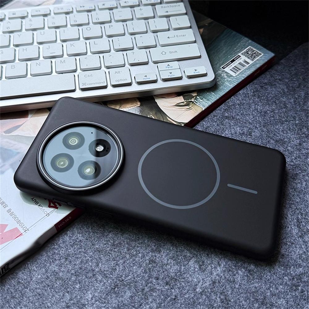 Ultra Thin Simple Solid Color Matte Hard PC Case For OnePlus 13 13T 12R 11R 10R 1+ACE 2 3 5 Pro Magnetic Wireless Charge Cover