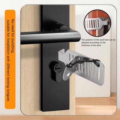 Door Lock Security For Travel Heavy Duty Door Lock Stoppers Portable Hotel Door Jammer Home Security Lock Device Apart Door Lock