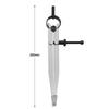 Adjustable Leather Compass Lockable Carbon Steel Divider Wing Creaser DIY Leathercraft Rotating Line Scribing Gauge Caliper Tool
