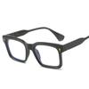 Blue Light Men's Reading Jet Brand Rivets Classic Rectangular Spectacle Luxurious Square Rectangle Designer Retro Black Blocking Presbyopic Eyewear