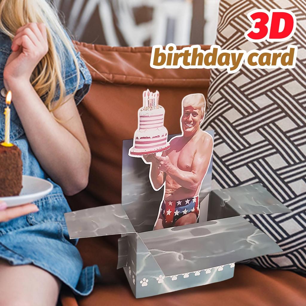 10-pack Of Fun 3D Birthday Cards With Funny 3D Characters To Surprise Your Friends With Unique Greeting Cards