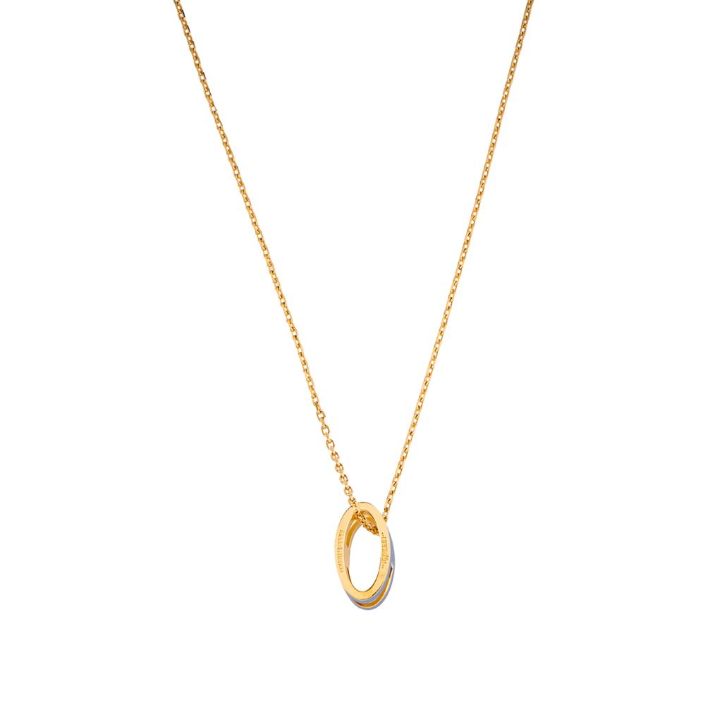 Hermes Mini Pop H Brand Logo Gold Plated Metal Necklace Women Necklace H147992F 05