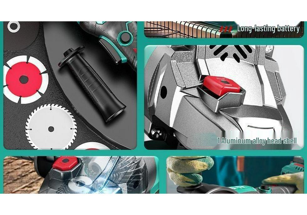 Brushless Rechargeable Multifunctional Angle Grinder with Lithium Battery