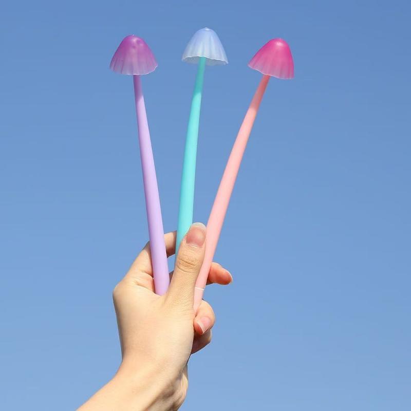 6PCS Color Changing Jellyfish Neutral Pen - 0.5mm , Student Signature Pen, Suitable For School Stationery, Office Supplies