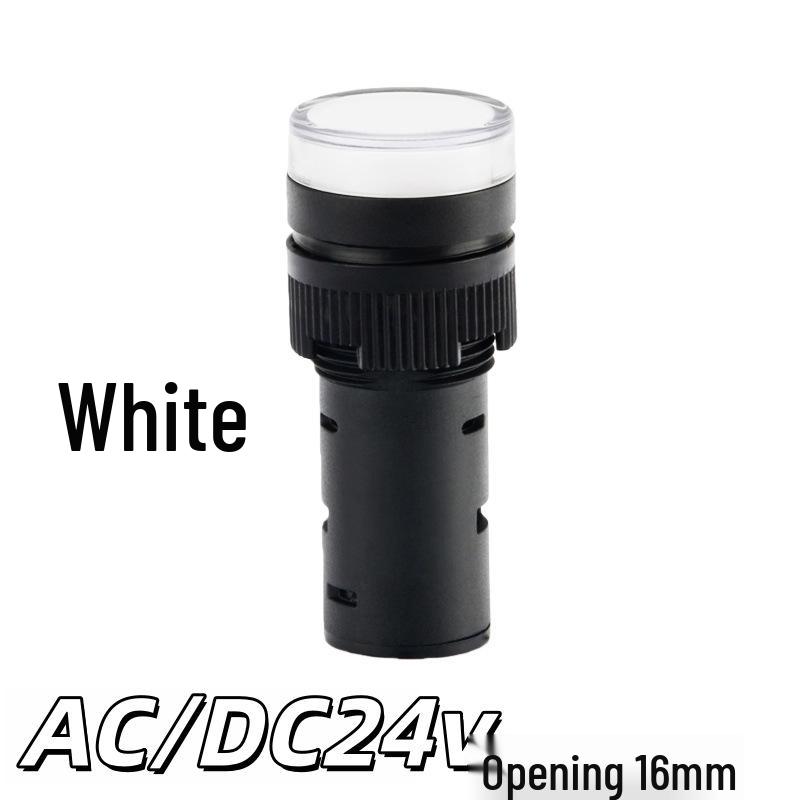 AD16-16DS LED Indicator Light: 16MM, 24V, 220V/380V, Red/Yellow/Green/Blue/White Signal.