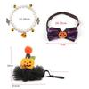 New Halloween Cat Collars Kawaii Elastic Pet Headwear Cute Pumpkin Dog Necklace