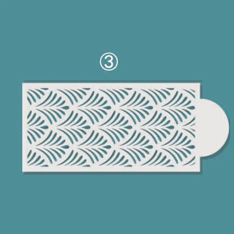 New Fondant Stencils Lace Flower Spike Pattern Style Cake Stamp Embossing Mold Wedding Cake Decoration Edge Template Baking Tool