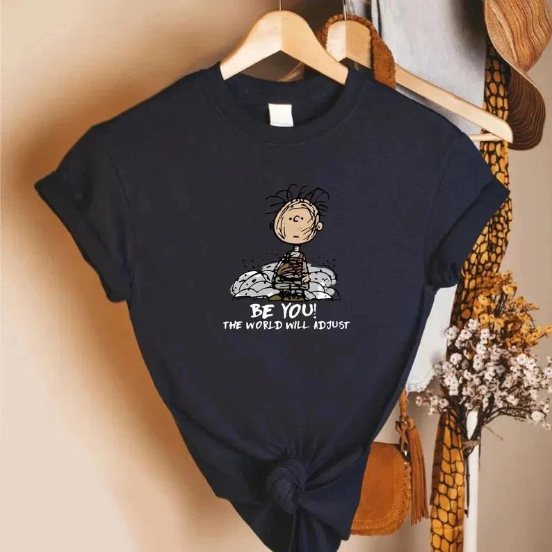 Be You The World Will Adjust Shirt, Inspirational Quote Tee, Black Unisex Tee S